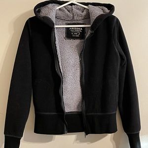 Fleece-lined Zip-up Hoodie